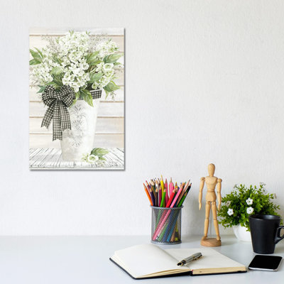 Hortensias blancs - Giclée sur toile tendue avec châssis