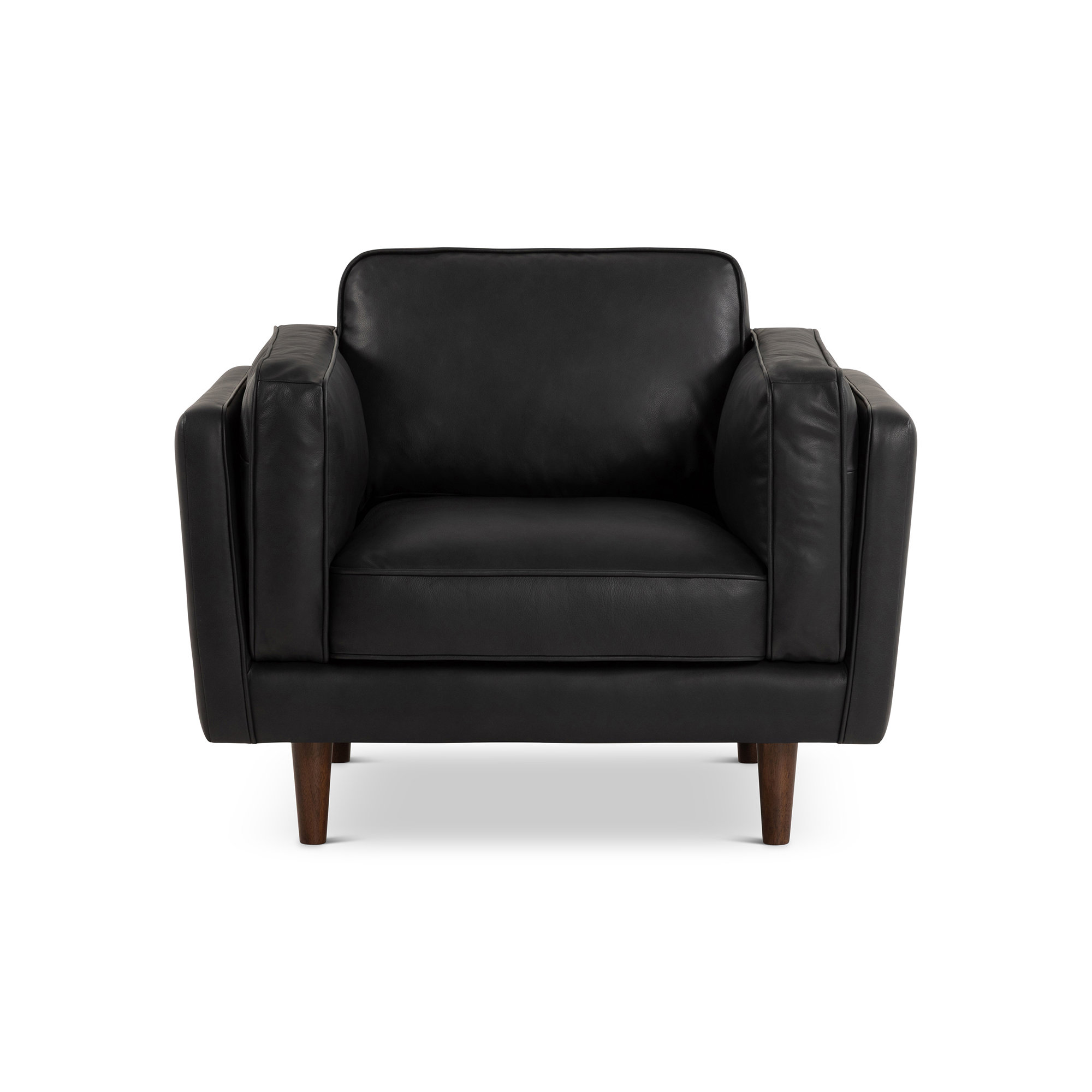 Noria Accent Chair - Dark Brown, Black