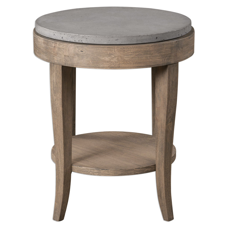Antravia Concrete Top End Table