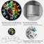 Splash of Gold and Smoke Rainbow Color on A Black - Horloge murale moderne-1962285569