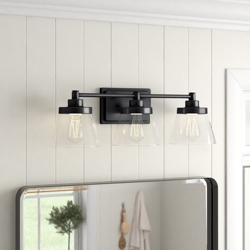 Rawtenstall 3 - Light Dimmable Vanity Light, Matte Black
