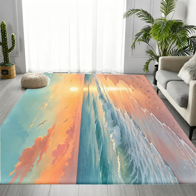 Tapis coucher de soleil océan Sunset