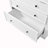 Multifunctional Cupboard with 3 Drawers,Adjustable Shelves-2078235695