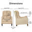 Fauteuil inclinable avec garniture cloutée Finch Eddington-837165081
