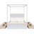 Brushed White Canopy Bed - Comfortable Sleep Experience Modern Frame Customizable Style Options