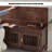 Solid Rubberwood Shoe Cabinet with Seating Function-1981592976