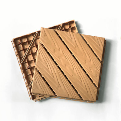 Plastic Composite Deck Tiles Set of 35pcs