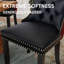 Chaise de salle à manger rembourrée haut de gamme en velours capitonné-844695605-844695592