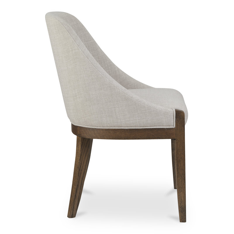 Daya Dining Chair, Light Grey Performance Basketweave