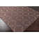 Tapis brun foncé fait main géométrique à tissage plat Varnado