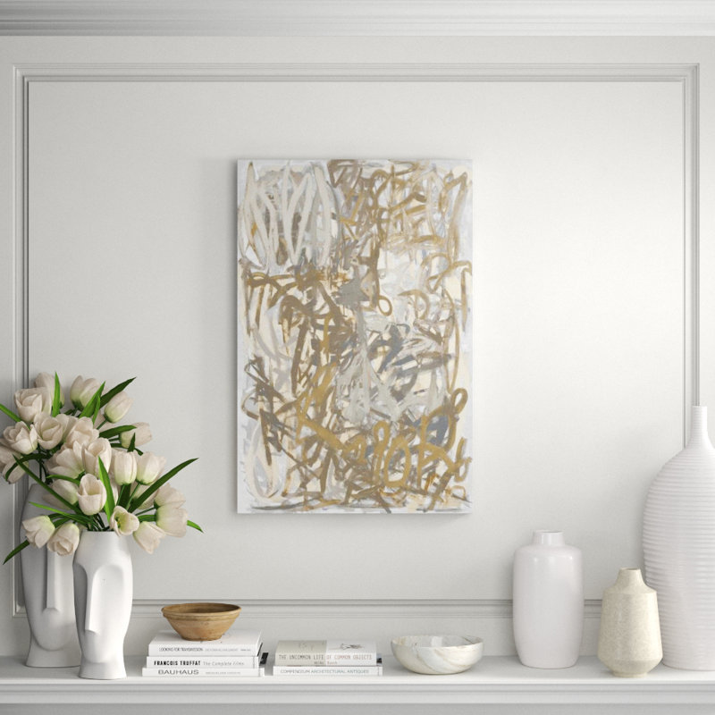 Scribbles Painting by Dylan Grey, Image Brush Gel, 36" H x 24" W x 1.5" D