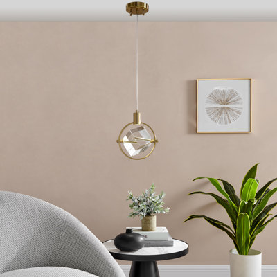Luminaire suspendu géométrique 1 lumière DEL Siems