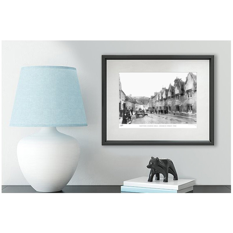 Wotton-Under-Edge, Church Street 1900 by Francis Frith - Single Picture Frame Print, 28cm H x 36cm W x 2.3cm D