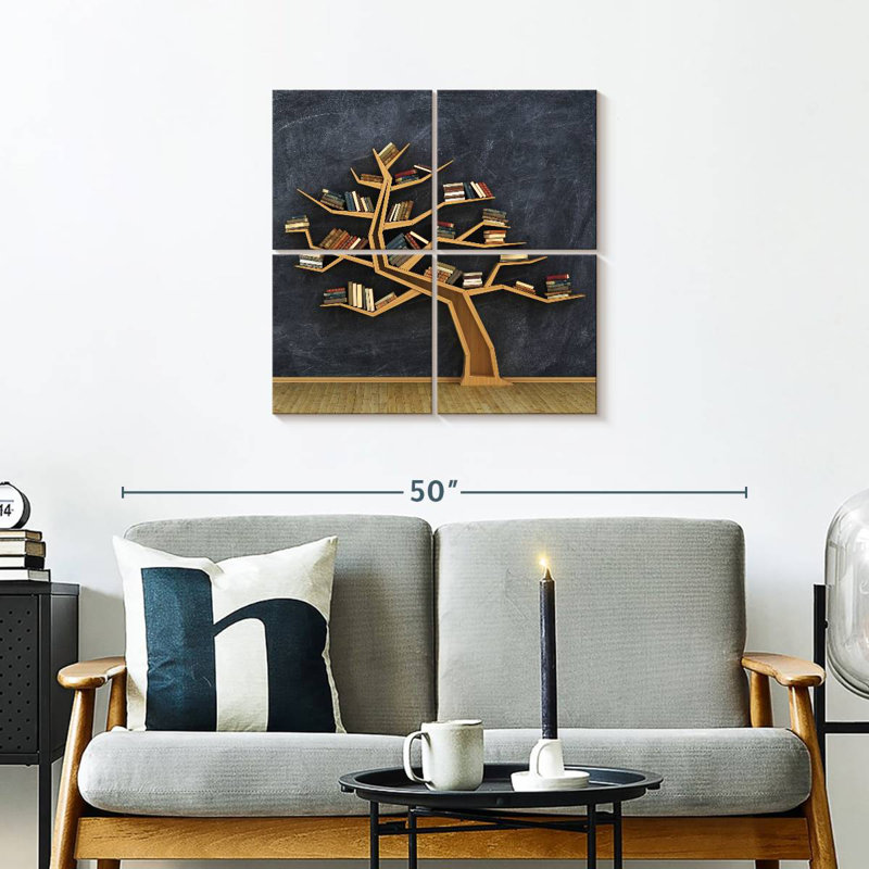 Tree Bookshelf, 26" H x 26" W
