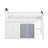 Loft Bed With Storage Cabinet, Wood Loft Bed Frame With LED Light & Wardrobe-123053232-123053229