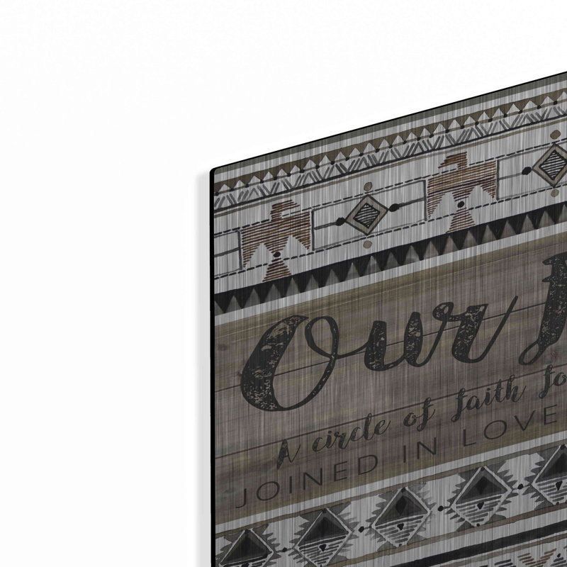 «Our Family» par Cindy Jacobs, art mural en métal, 16 po x 12 po