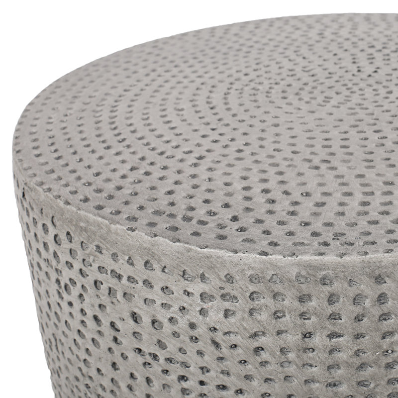 Portable And Lightweight Concrete Accent Table For Any Home Side With Smooth Finish Indoor Outdoor
