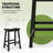 Counter Stool with Solid Wood Frame-1095588908