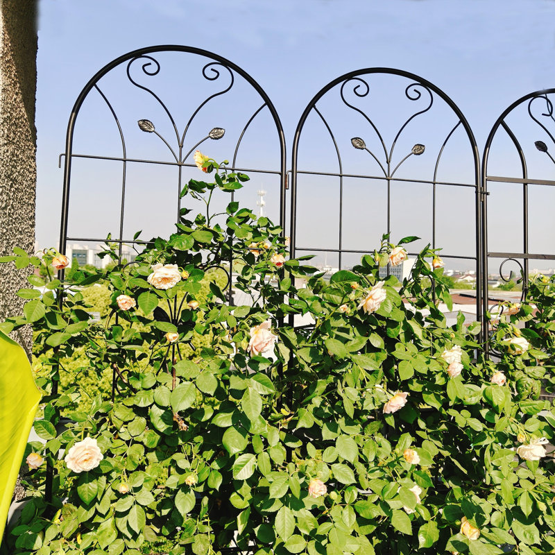 86.7 in. H x 19.7 in. W Iron Lattice Panel Trellis