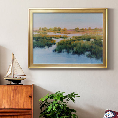 Marshland View II, toile encadrée de qualité supérieure - prête à être accrochée