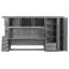 Lit escamotable simple avec garde-robe, armoire et bureau-79329270