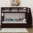 Twin-Over-Twin Bunk Bed With Three Drawers, Soild Wood Stairway Bunk Bed With Storage And Guard Rail-1102190004