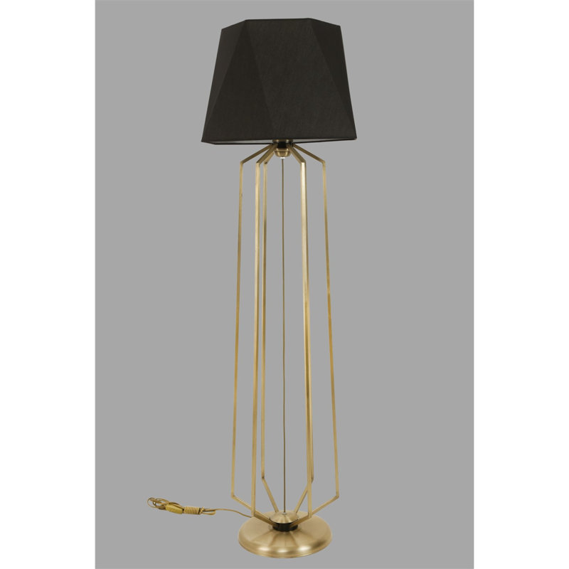 Leonardo 157cm Traditional Floor Lamp, Black