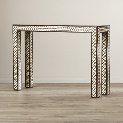Wilhemenia 43.5" Solid Wood Console Table by Bungalow Rose