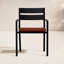 Pacifica Dining Arm Chair - White - Canvas Flax-404773873-404773878