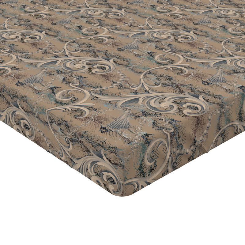 Drap-housse Ambesonne Bohemian Earthy Baroque Snake Vibes, Drap-housse très grand californien