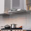 Hotte de cuisine murale 36 pouces, hotte de cuisine convertible 900 CFM avec télécommande et contrôle tactile, avec mode mémoire et lumières DEL réglables et certifiée ETL