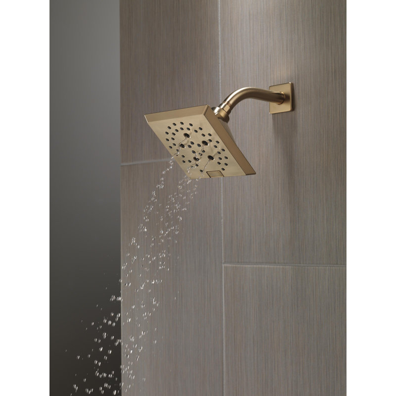 Adjustable Shower Head with H2Okinetic Technology, Champagne Bronze