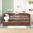 For Small Living Spaces and Guest Rooms, Brown-Toned Solid Wood Twin Multi-Use Modern Platform Daybed-129225295