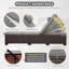 Chaise longue d'extérieur en osier l 26 po x P 79 po avec coussin et appui-tête-2092814226