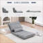 Canapé-lit convertible paresseux à 6 positions avec coussin HOMcom, gris | Polyester