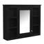 Armoire à miroir 35 po x 27,5 po pour salle de bain, design moderne, tablettes réglables, salle de bain 35 po x 27,5 po, peinte