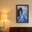 «Rock Arch Over Ocean» avec toile tourbillonnante de vagues bleues et mauves-1983410702