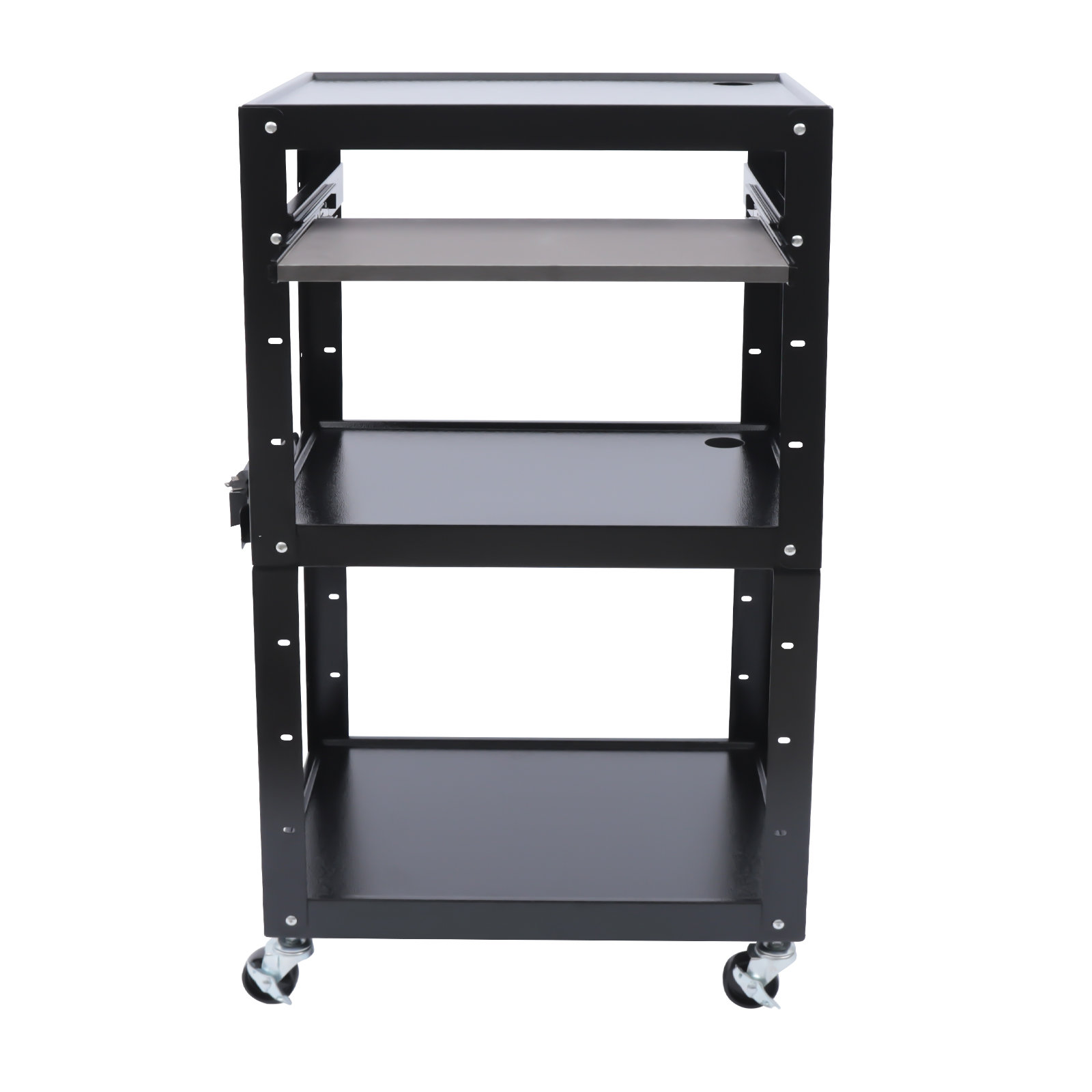 YYBUSHER Mobile AV Cart Rolling Standing Desk Wayfair Canada