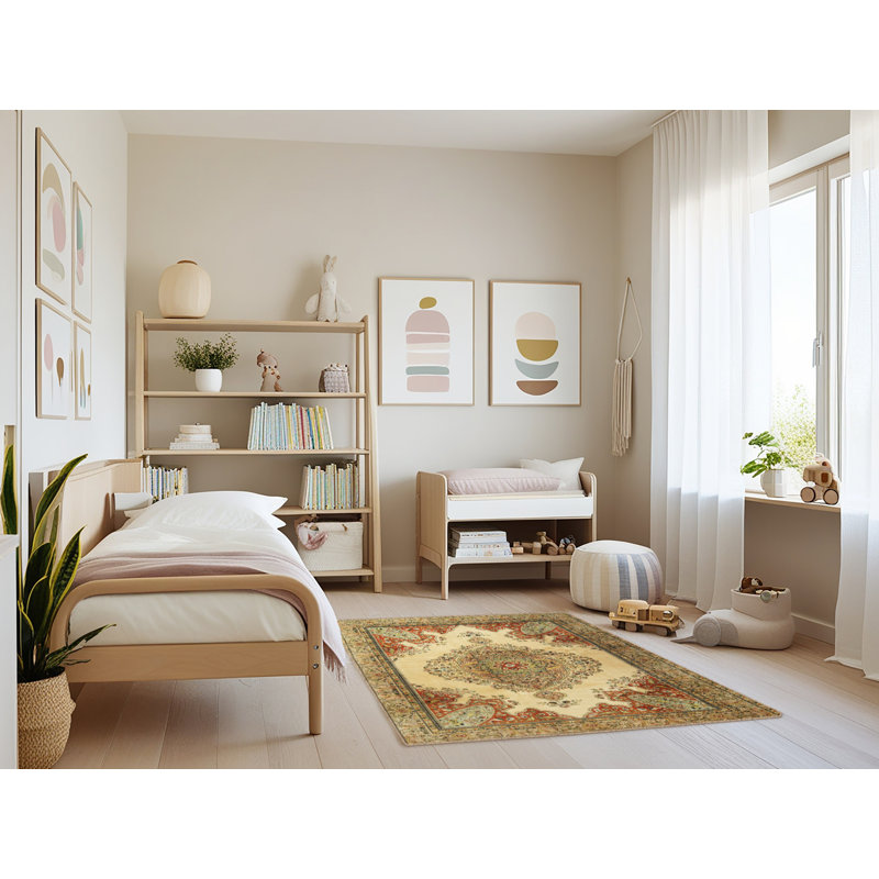 Richy Oriental Indoor Rug, Rectangle 4' x 6'