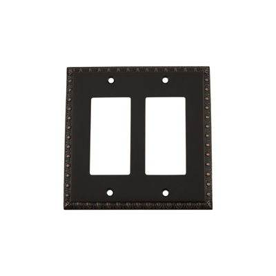 Egg and Dart 2-Gang Rocker Wall Plate