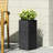 Outdoor Gray Magnesium Oxide Planter - 10.83 In. Depth, Width, 23.84 Ht For Height, Stylish Feature