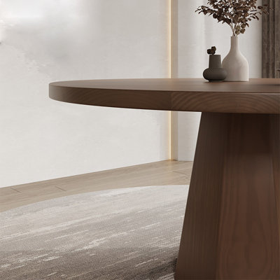 Modern simple solid wood dining table set.