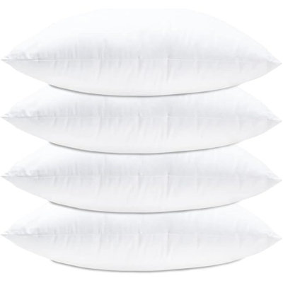 Caylon Plaid White Square Throw Cushion Pad