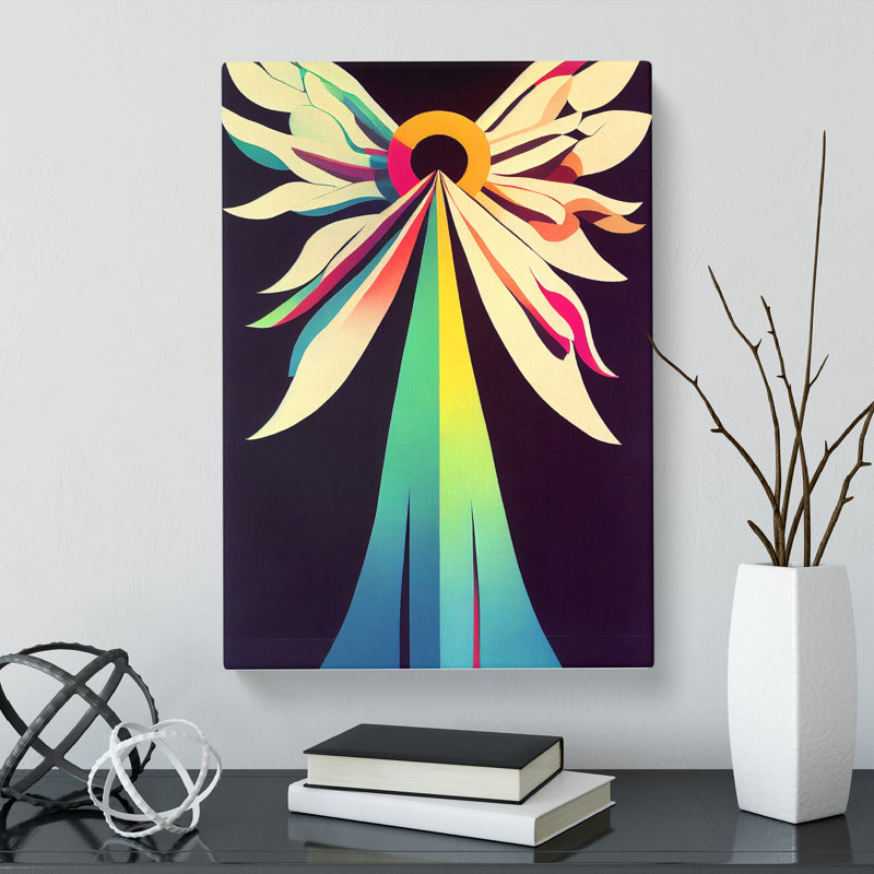 Angel In Abstract - Wrapped Canvas Print, 50cm H x 35cm W x 3cm D