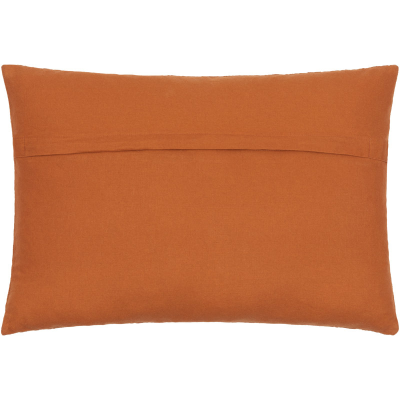 Jenkinson Rectangular Lumbar Pillow Cover, Brick Red/Dusty Pink Geometric 1