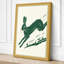 Leaping Hare Scandinavian - Wrapped Canvas-1817107156-1817107155