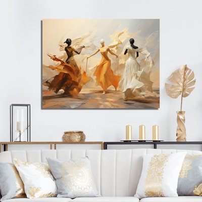 Danse jaune et blanche, ensemble I - Danse, art mural