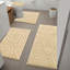 4 Piece Soft Absorbent Microfiber Bath Rug Set With Non-Slip Backing-2081493050