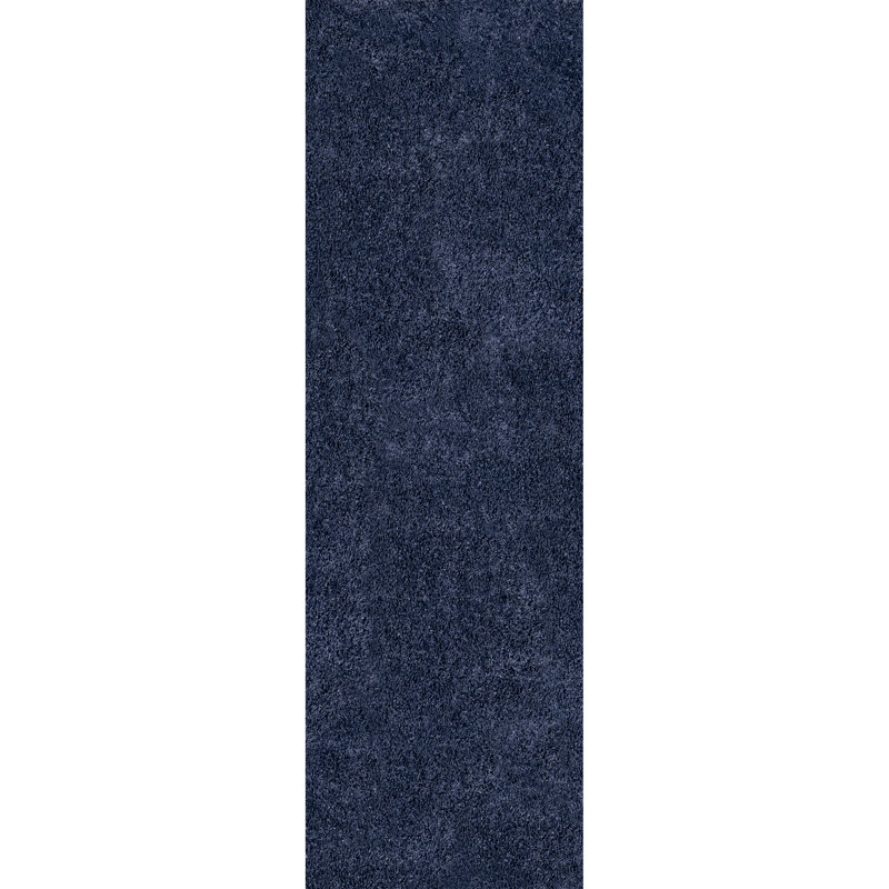 Assar Handmade Tufted Ink Area Rug, Runner 2'6" x 6'