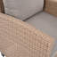 Ensemble de 6 chaises d'extérieur en osier de rotin pour patio, chaise, tabourets et table-1389207297